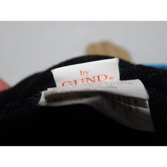 Vintage Gund Curious George as Fireman 14" Plush Stuffed Monkey Brown Blue Black - Picture 6 of 6